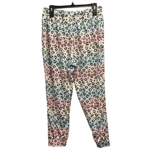KIKIT 5114C Ombre Leopard Jogger Pajama Pants XL Brushed Knit - Picture 4 of 9